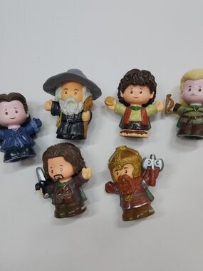 Little People Collector Series Lord Of The Rings Set of 6 Figures LOTR Mattel